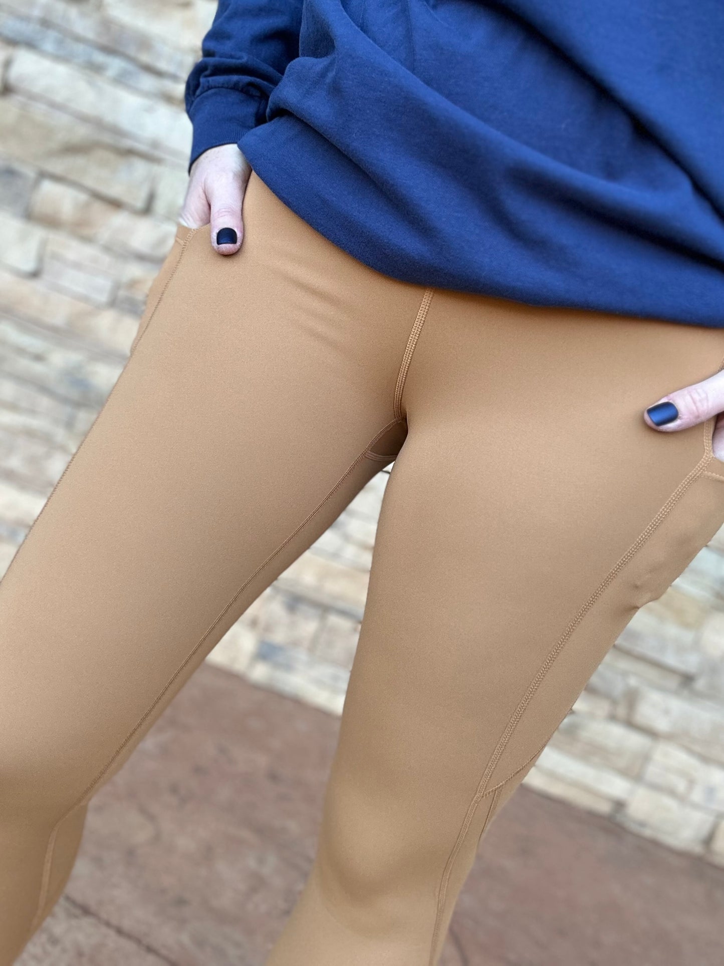 Mono B Essential Leggings, Carmel