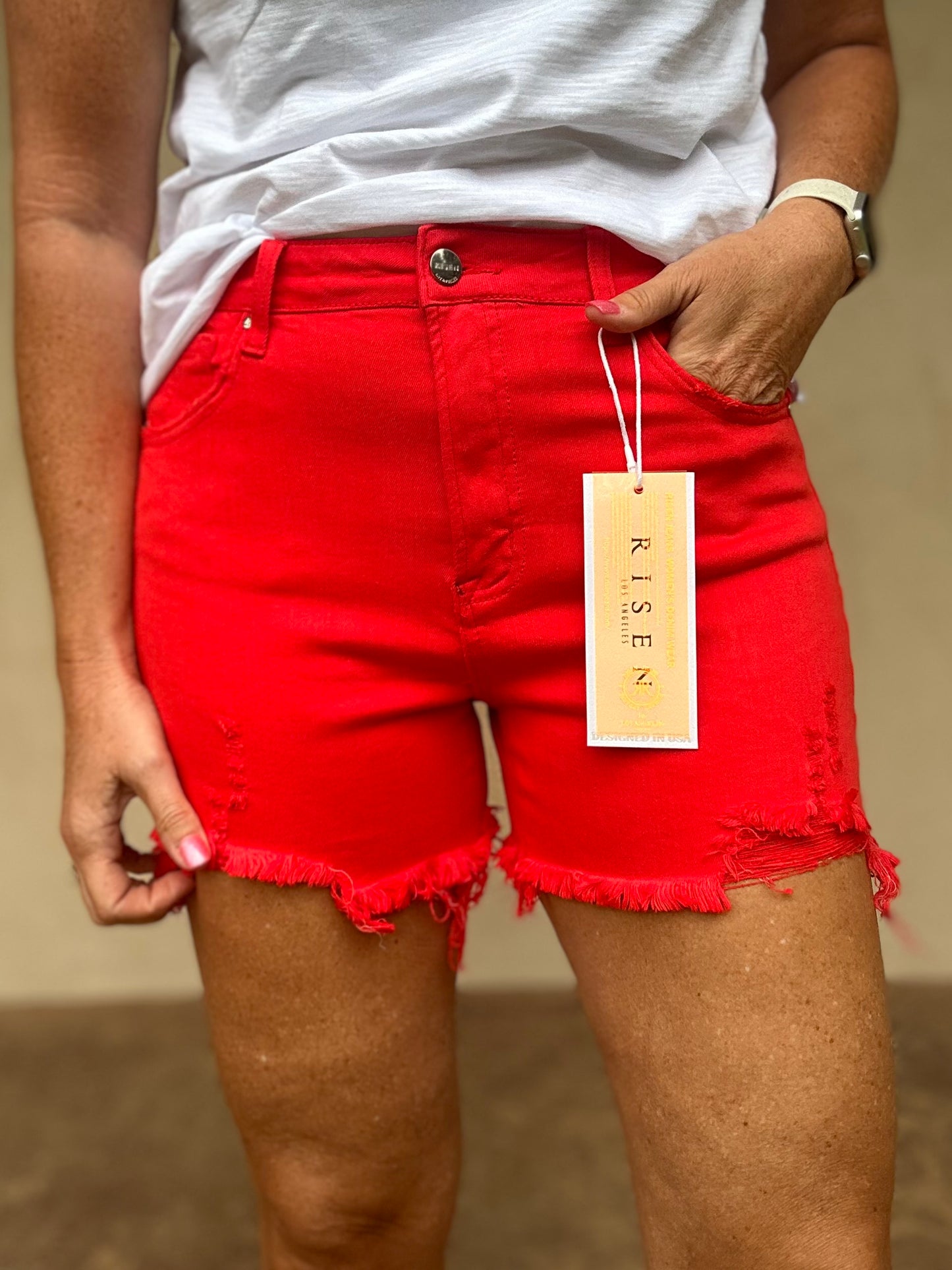 Risen Fiesta Red Shorts