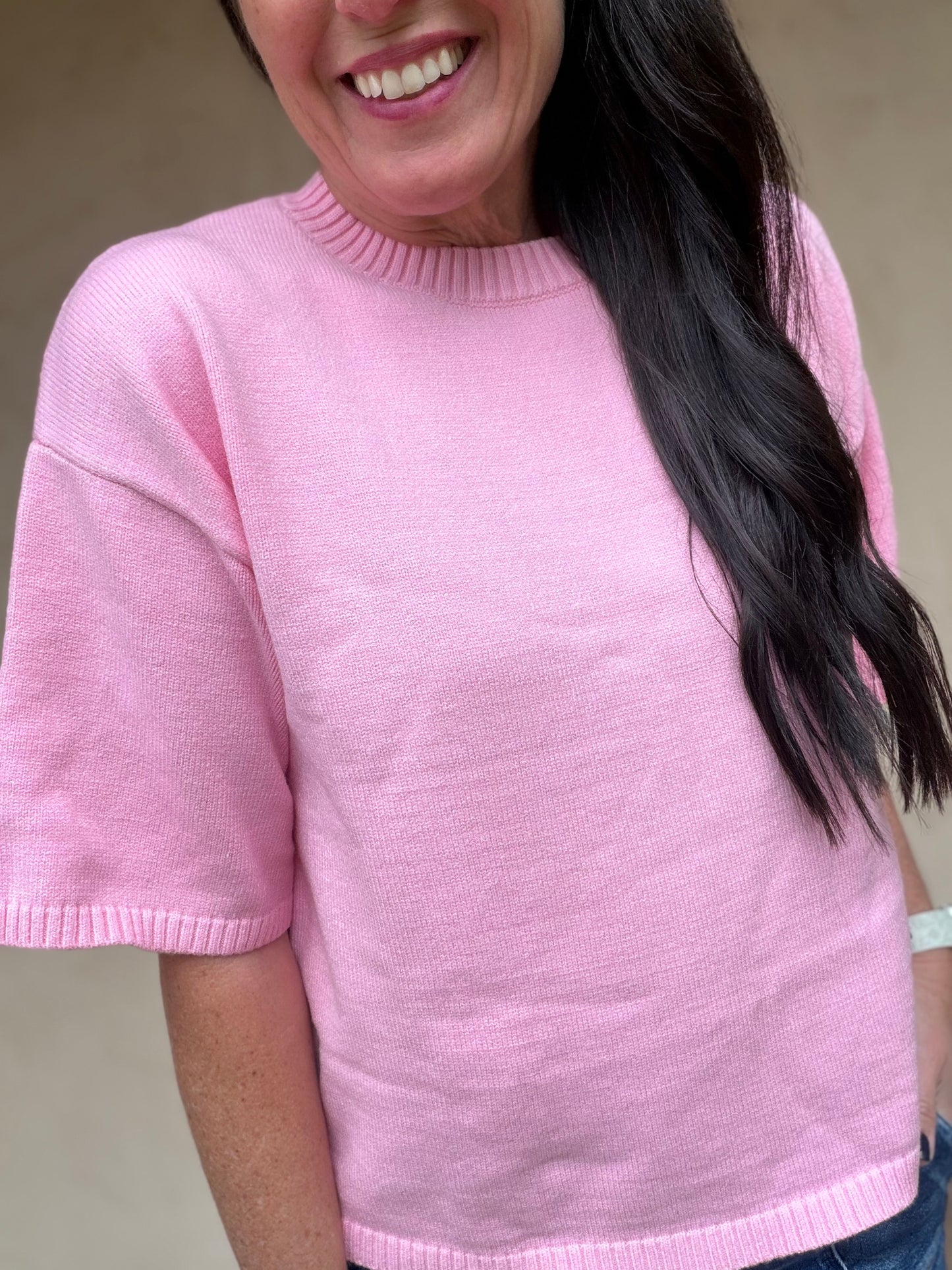 Spring Sweater, Pink