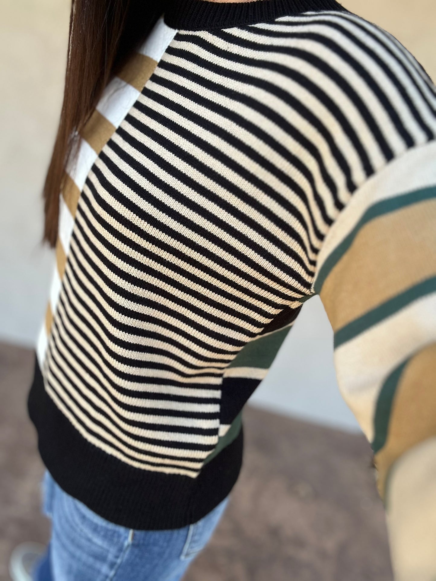 Mixed Emotions Stripe Sweater