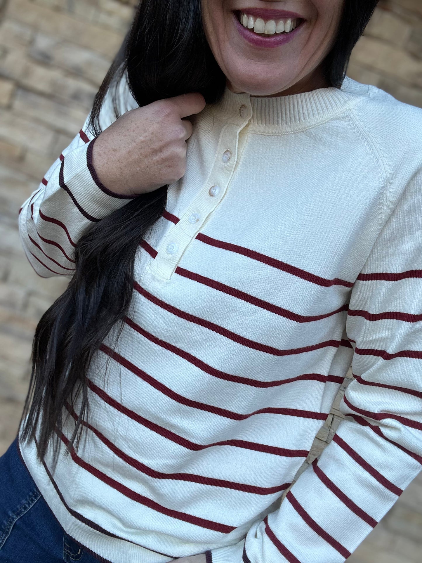 Boomer Sooner Button Sweater