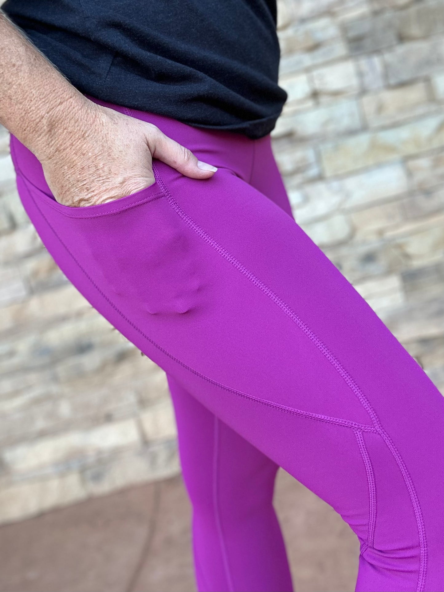 Mono B Essential Leggings, Grape