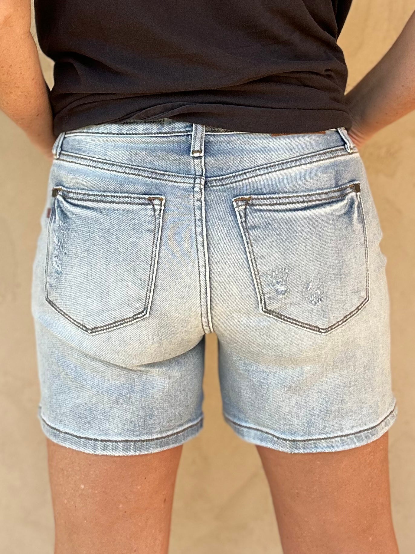 Judy Blue Vintage Wash Dad Shorts