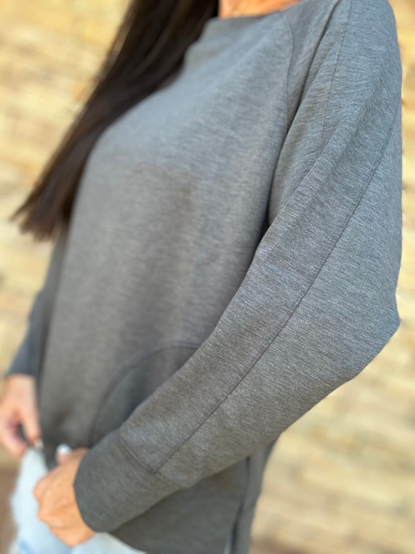 Zenana Scuba Pullover, Charcoal