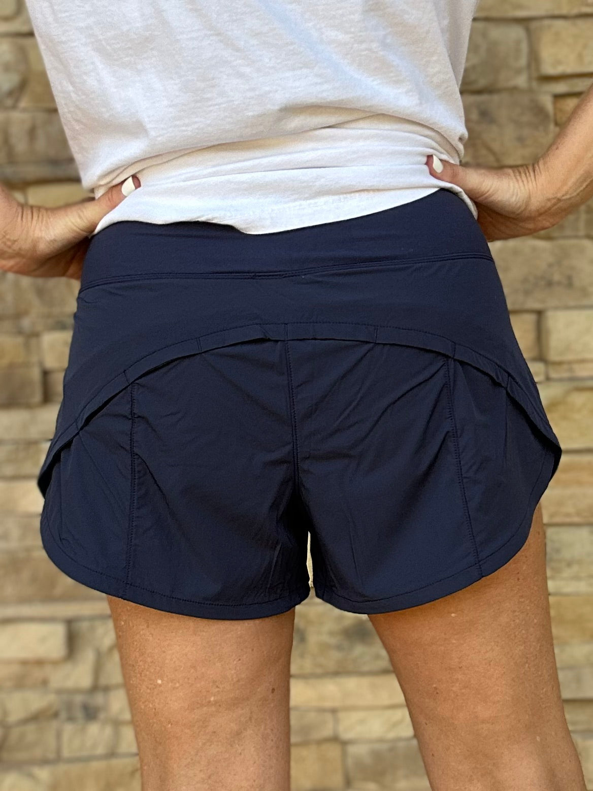 Rae Mode Athletic Shorts, Navy