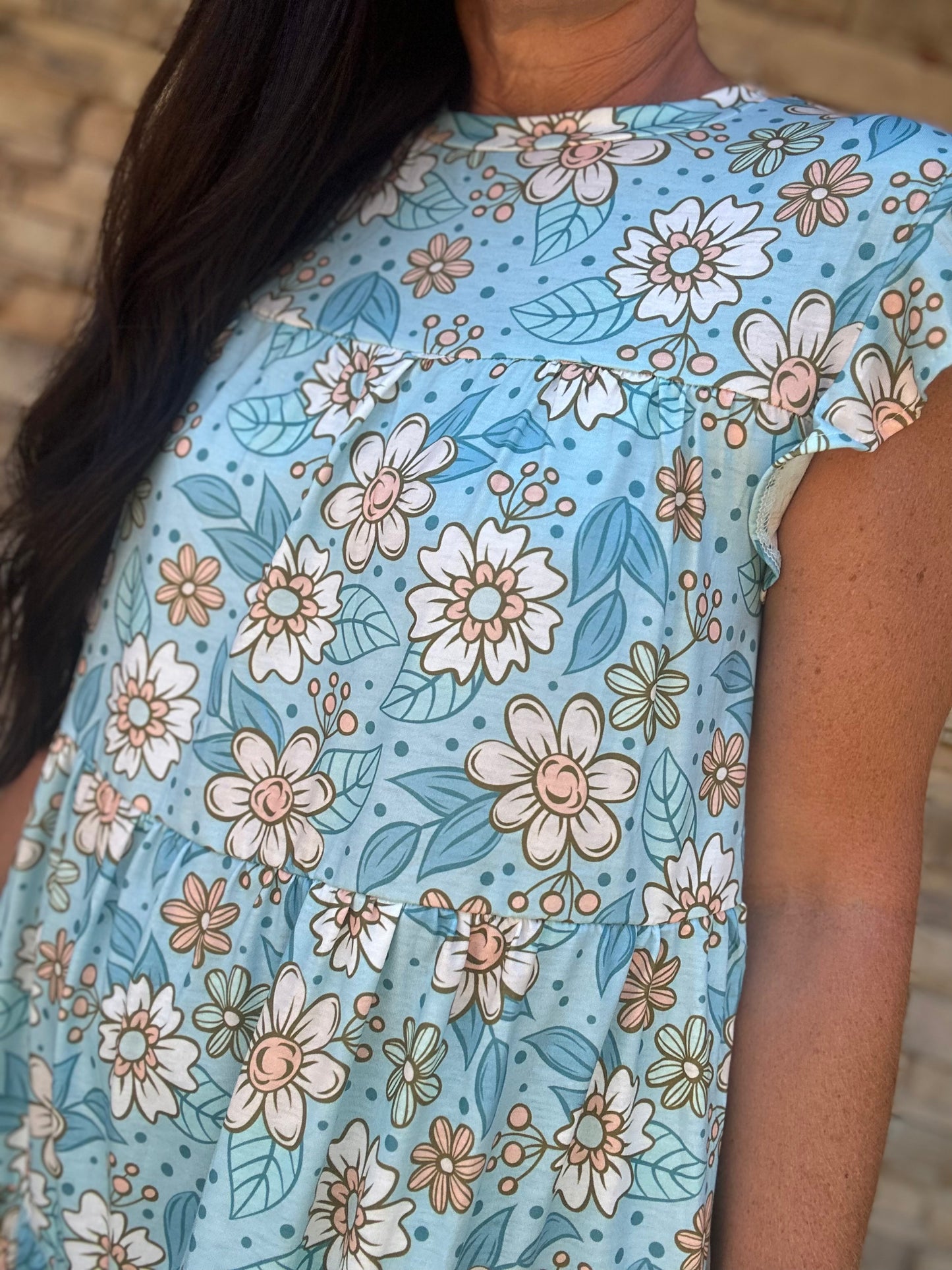 Blue Daisies Dress