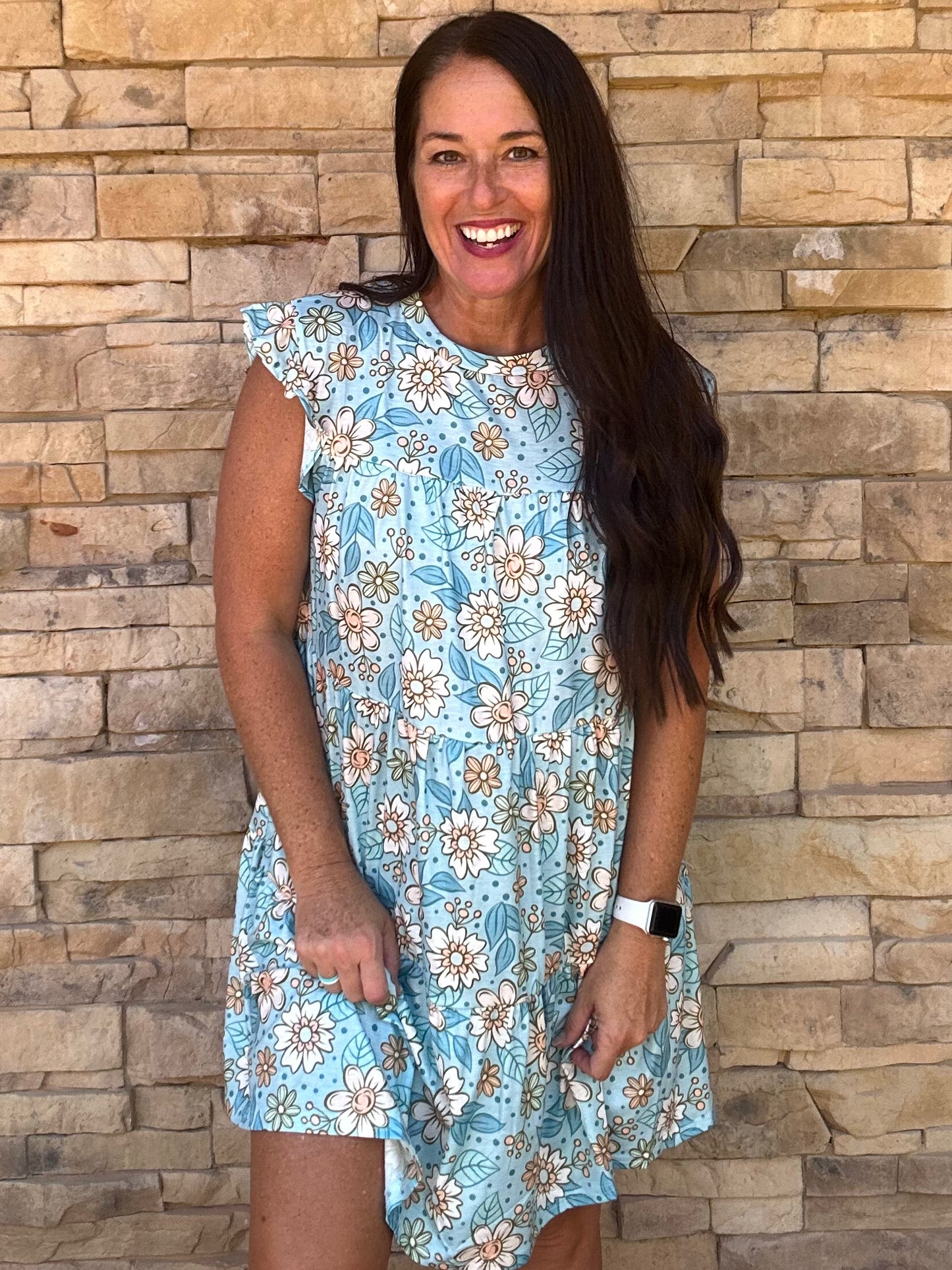 Blue Daisies Dress