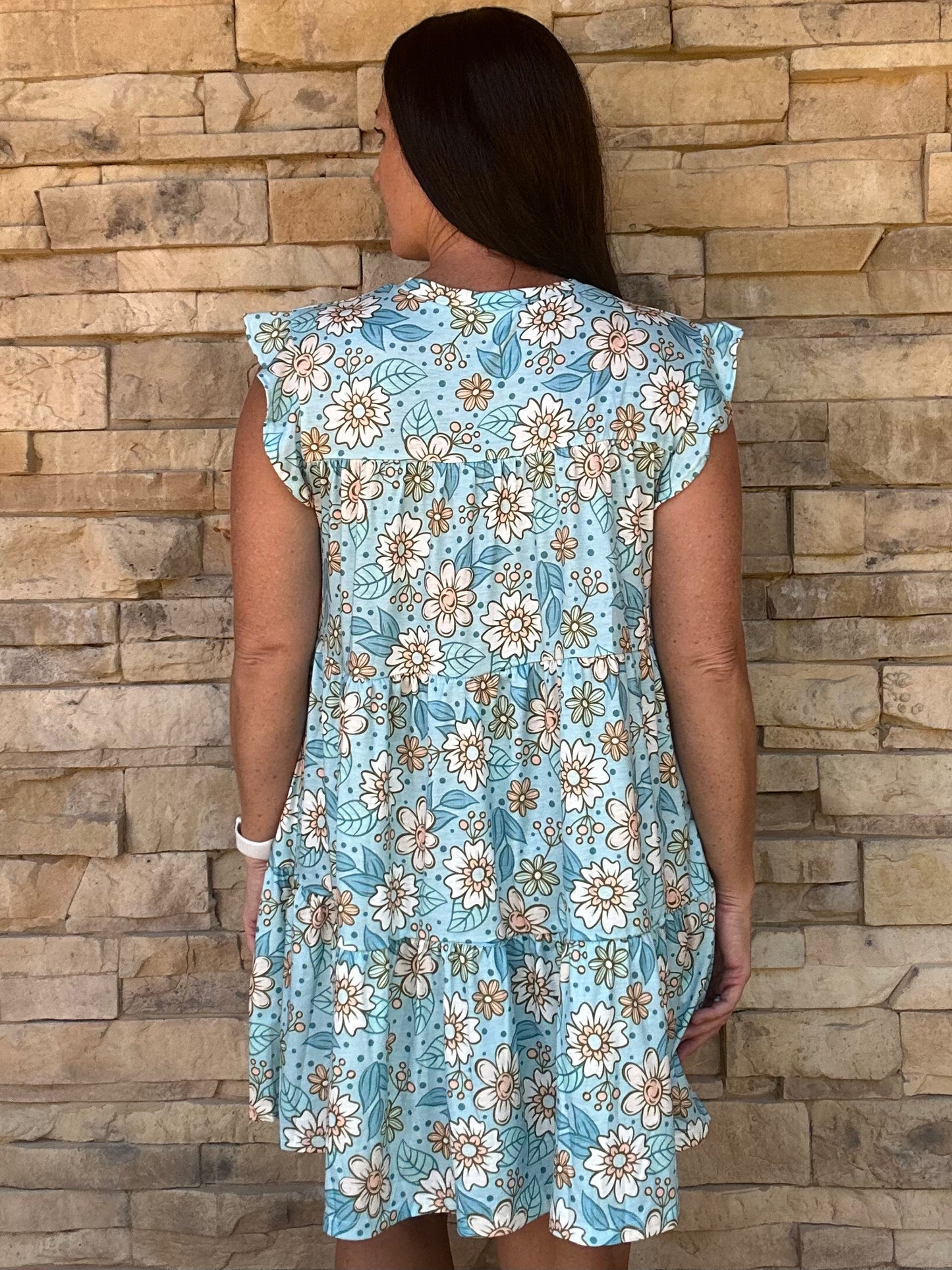 Blue Daisies Dress