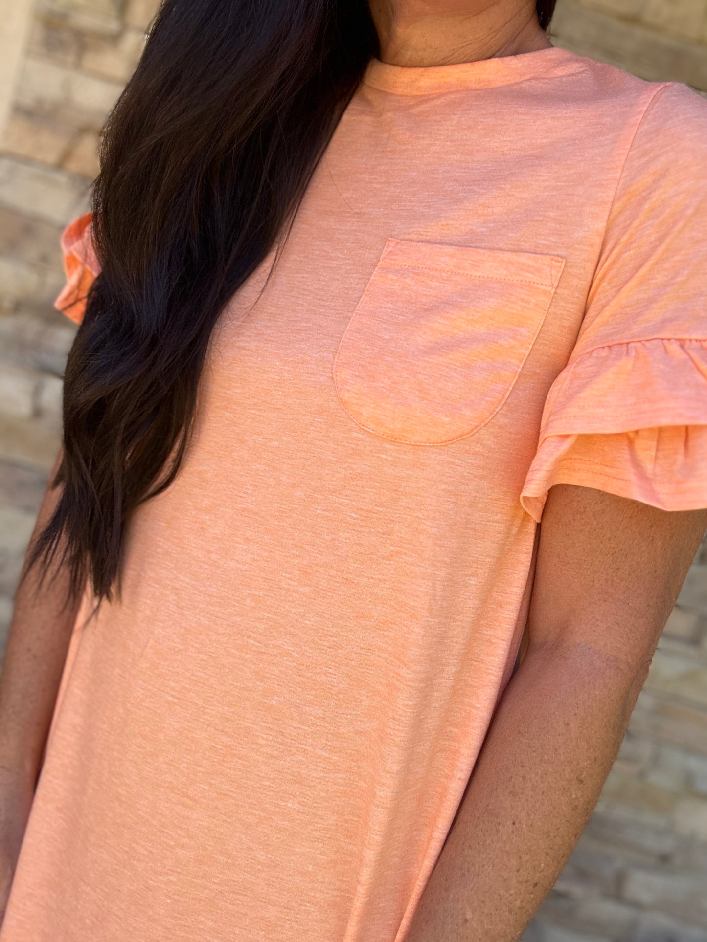 Ruffle Sleeve Dress, Mango