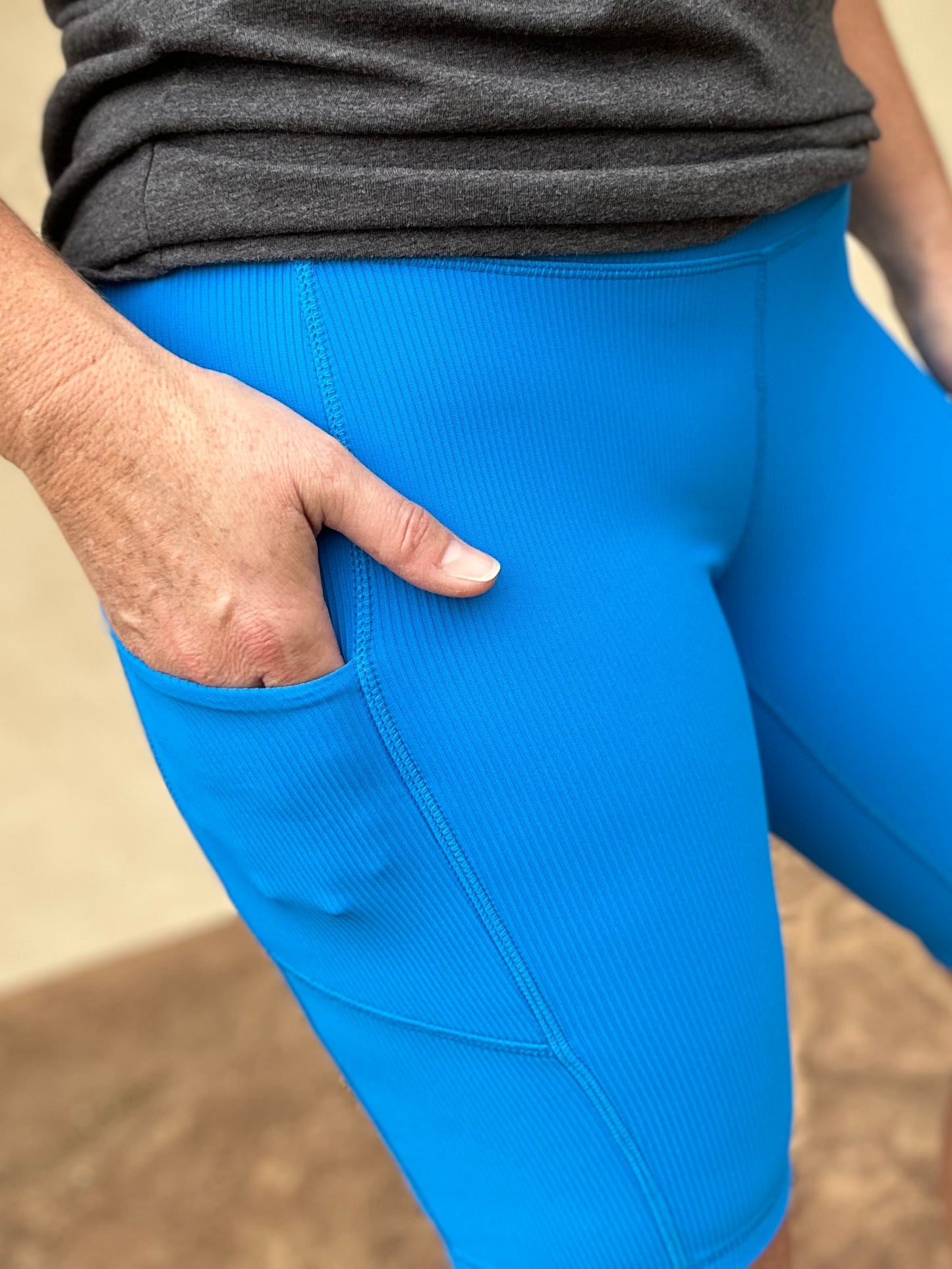 Rae Mode Biker Shorts, Blue