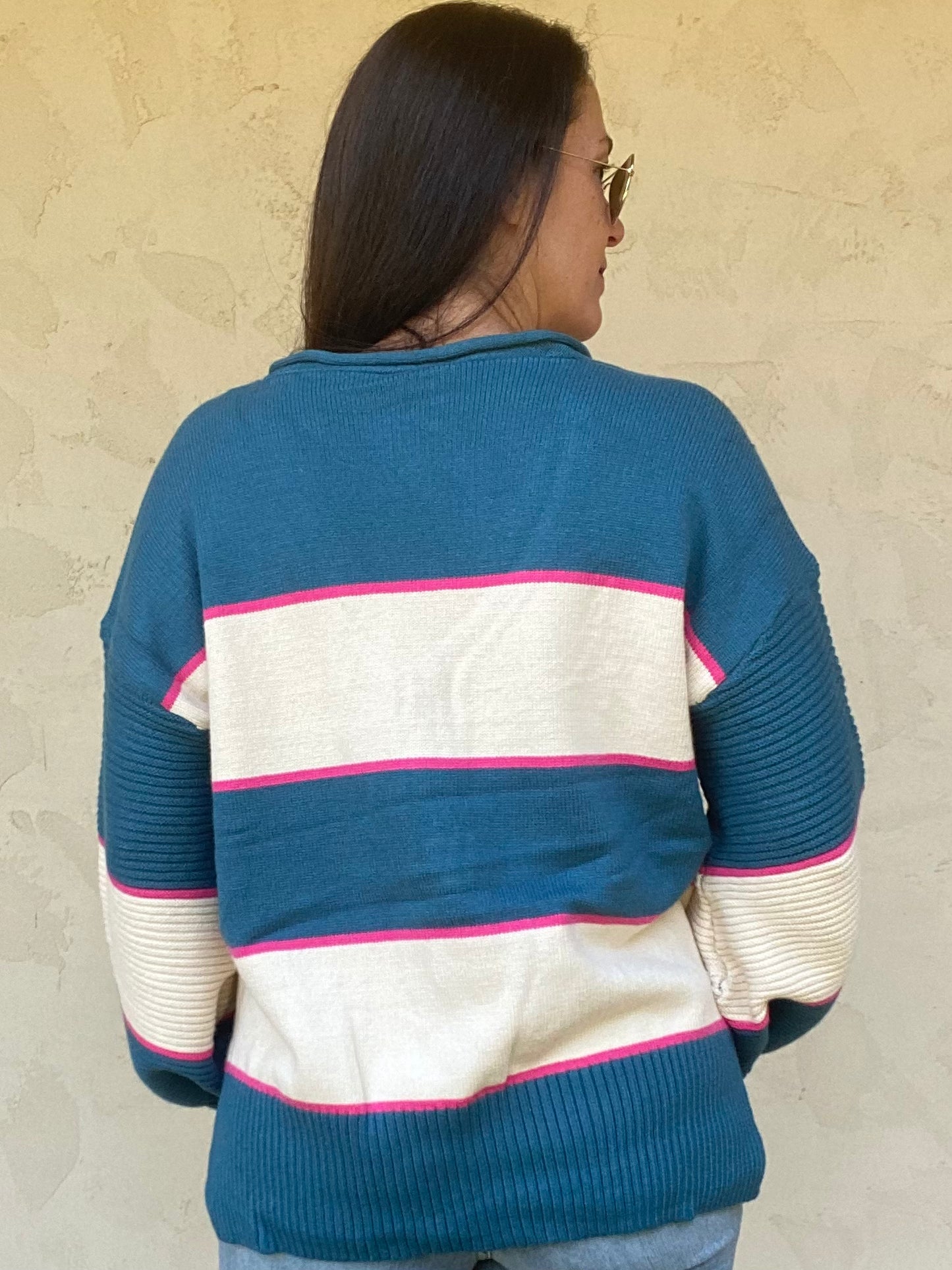 We Go Together Sweater, Teal