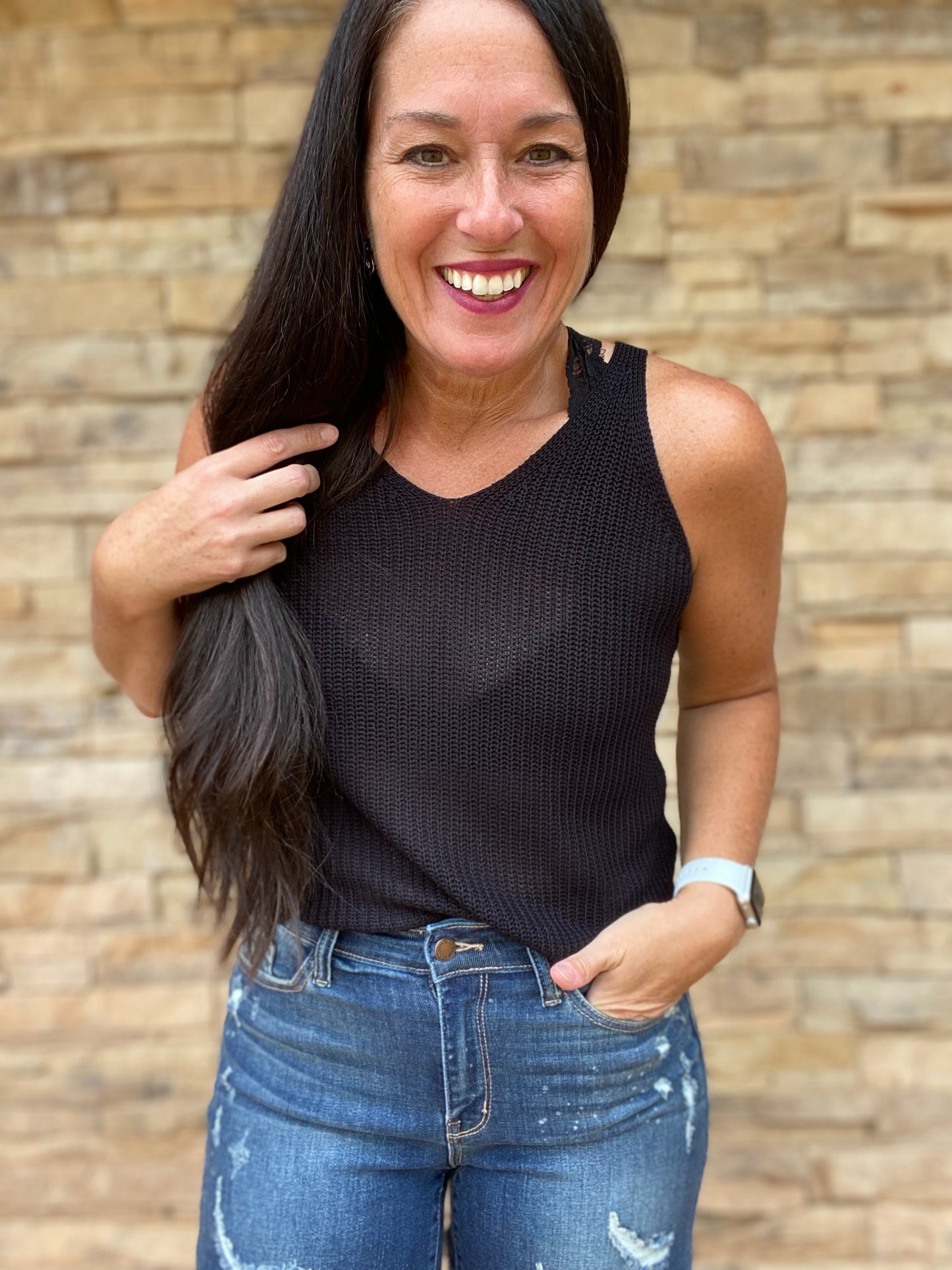 Sweet Surprise Tank, Black