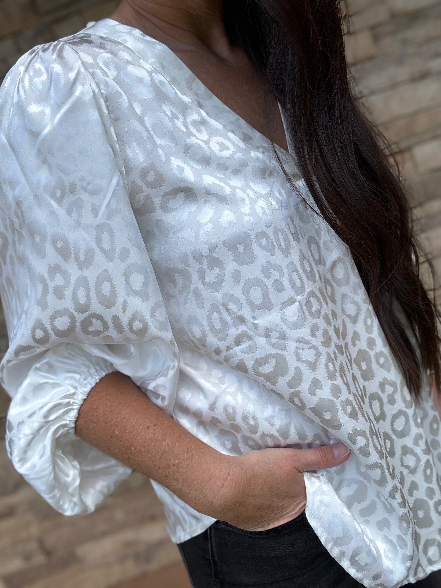 Living On The Edge Top, Off White