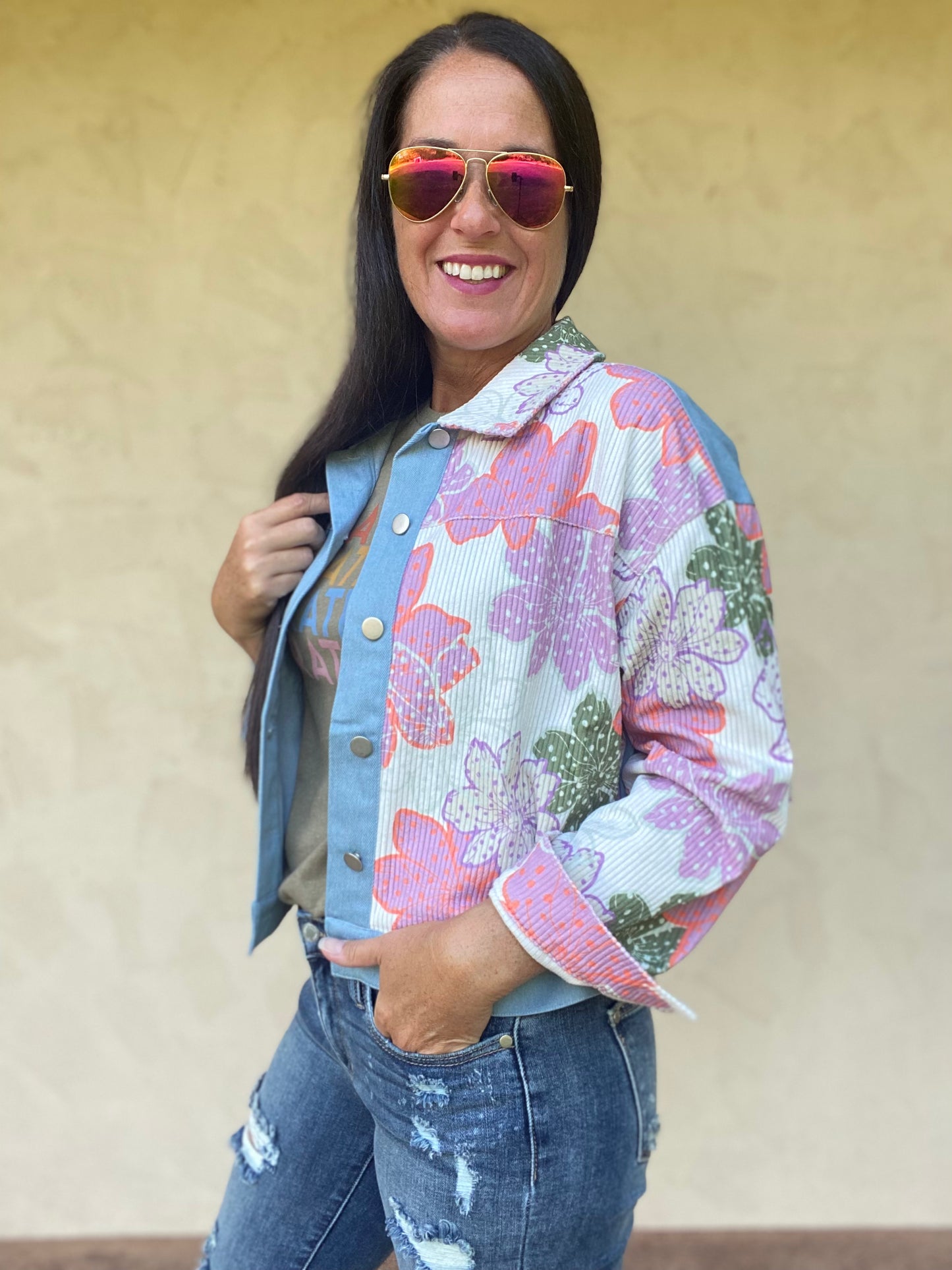Fall Floral Jacket