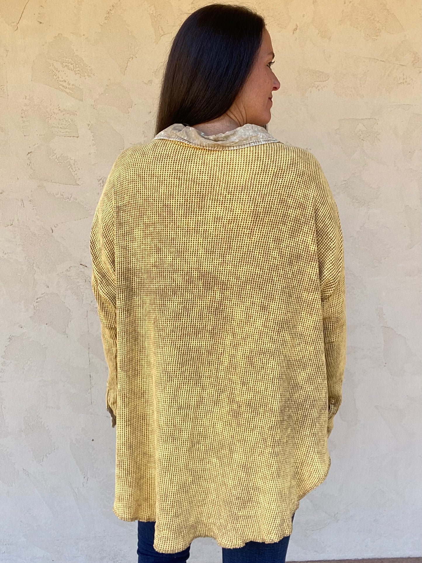 Thermal Oversized Shacket, Camel