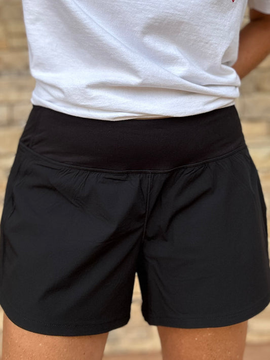 Rae Mode Athletic Shorts, Black