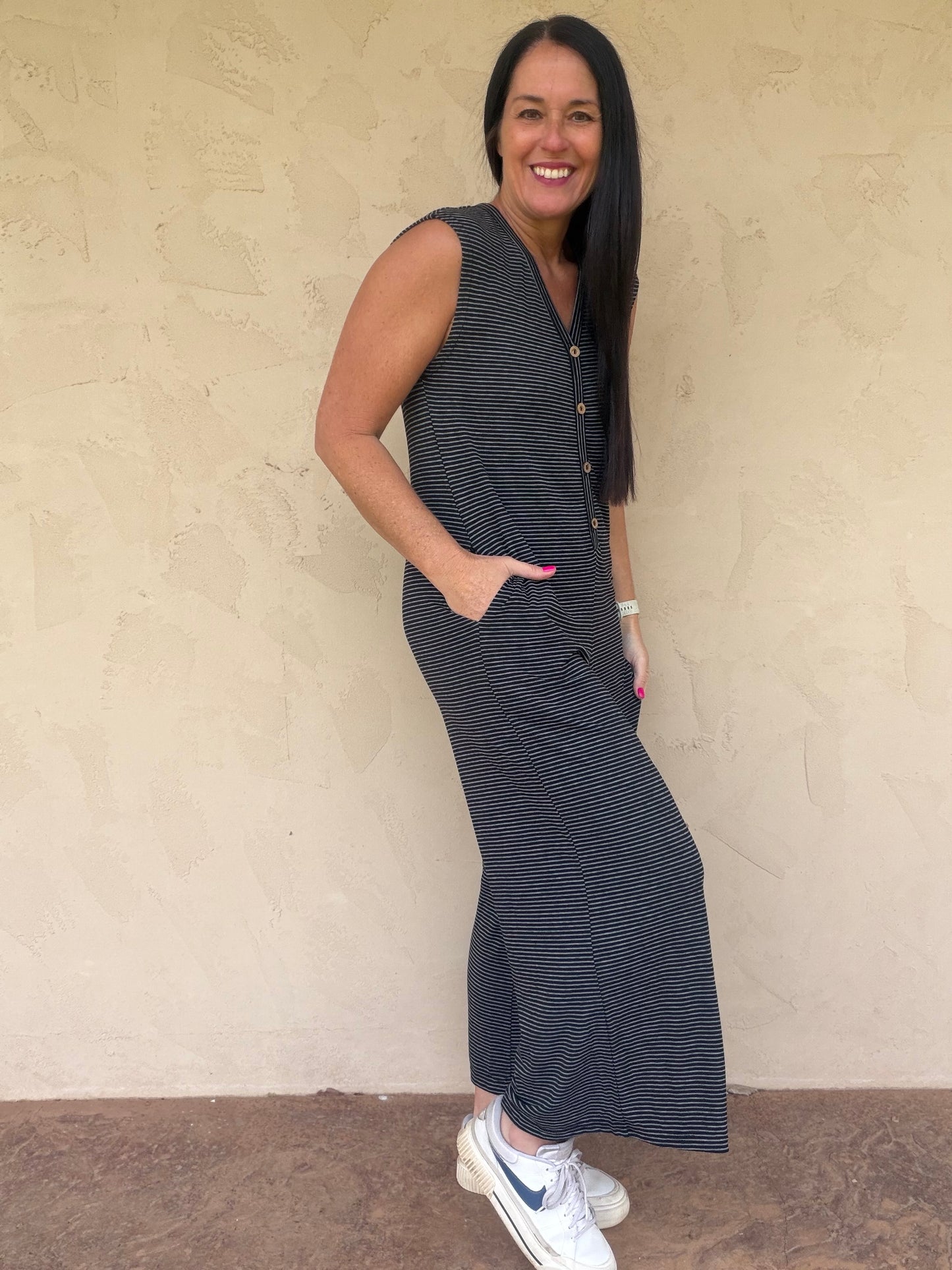 Black Striped Jumper