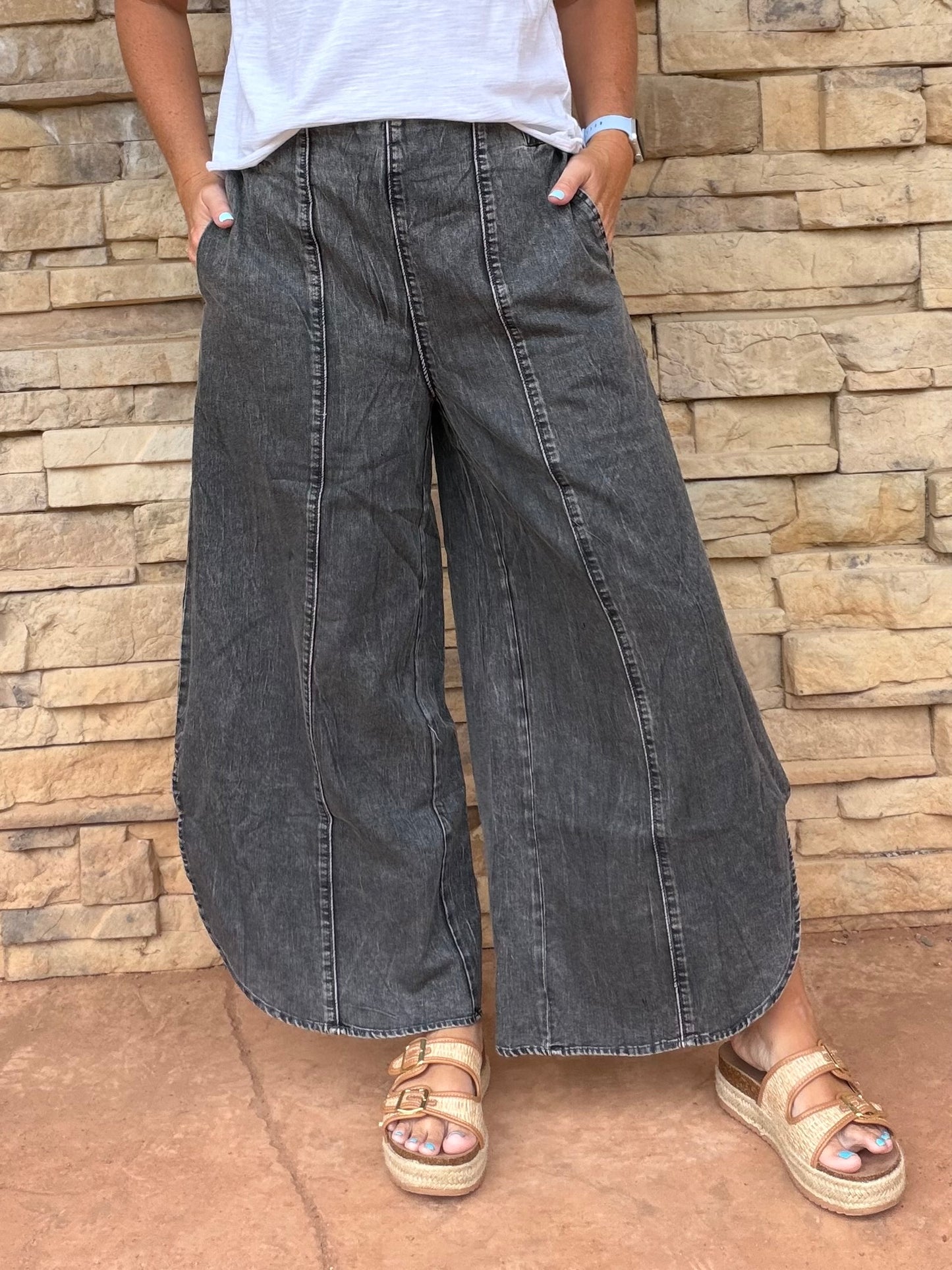 Tulip Pants, Charcoal Black