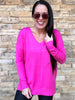 Zenana Hot Pink Sweater