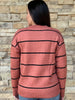 Timeless Striped Sweater, Baked Clay
