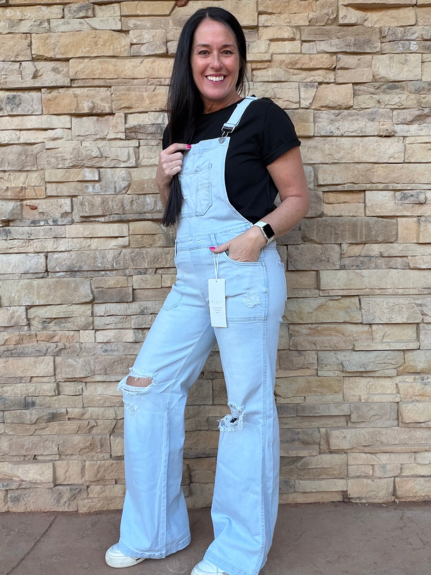 Risen Overalls, Light Blue