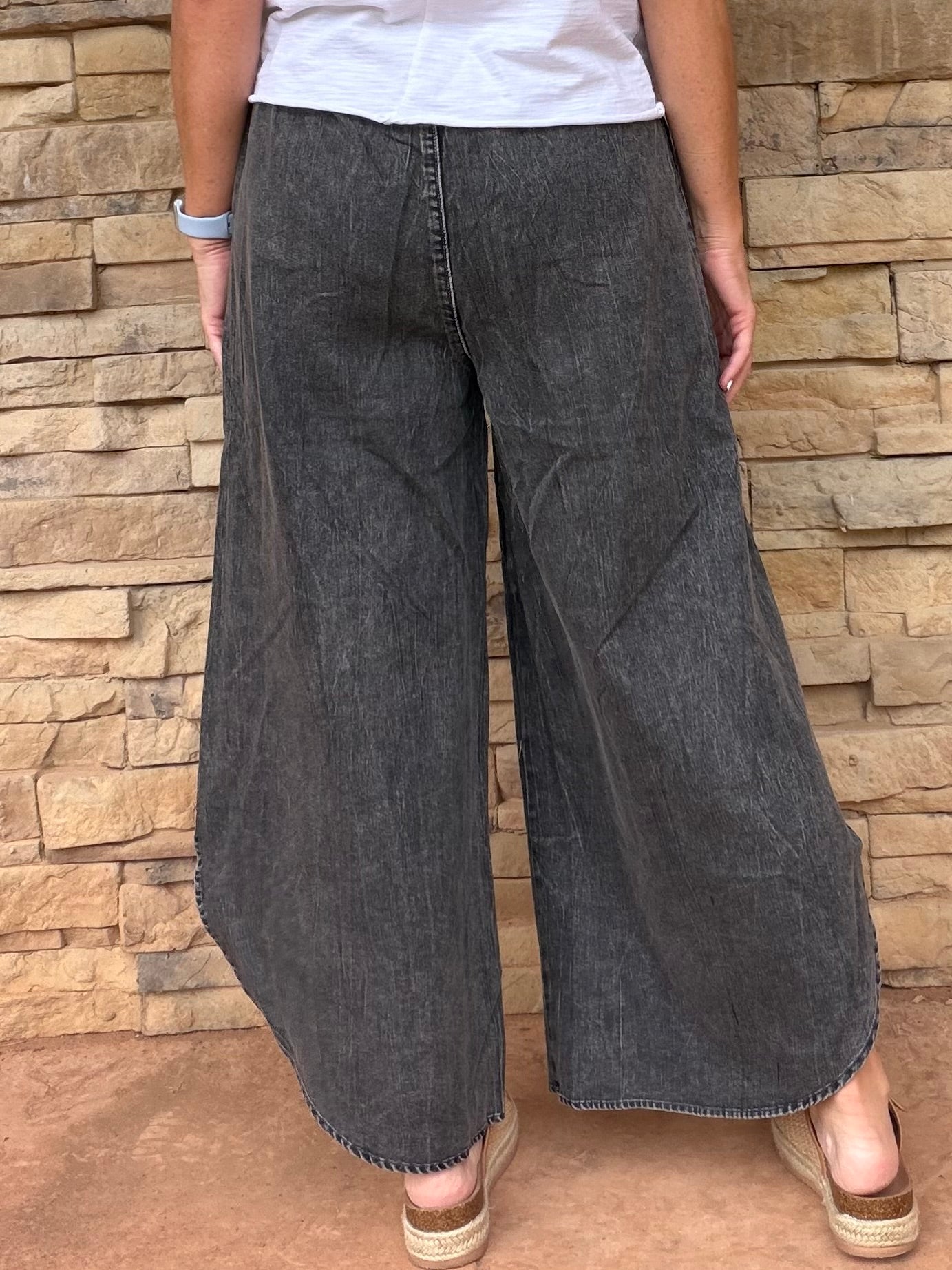 Tulip Pants, Charcoal Black