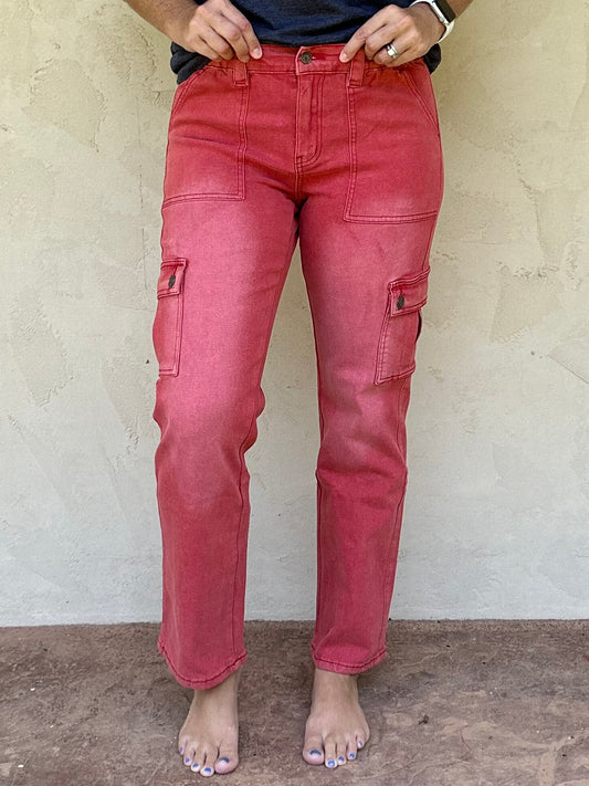 Cargo Jeans, Mineral Red