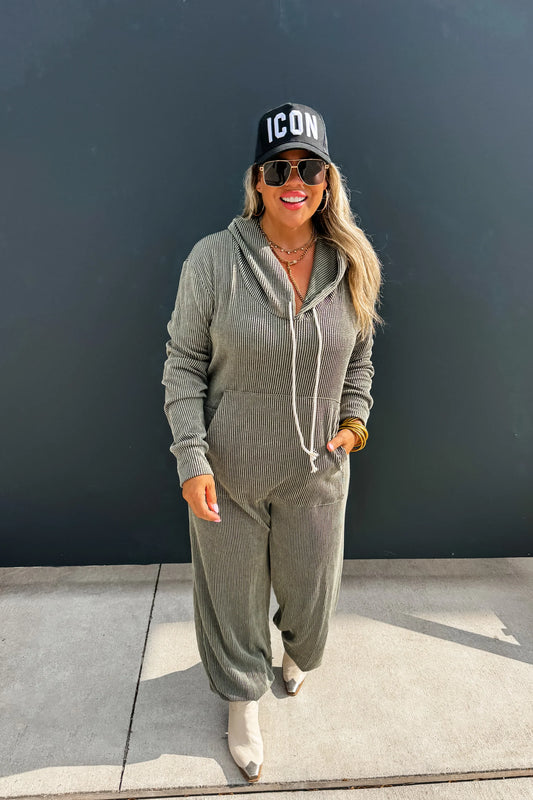 Blakeley Ribbed Hayden Hoodie Jumpsuit