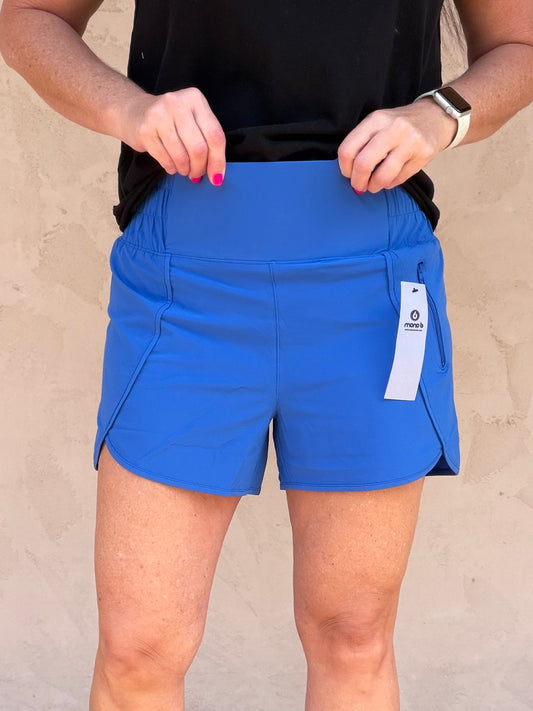 Mono B Scallop Shorts, Indigo
