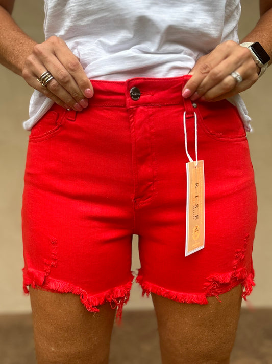 Risen Fiesta Red Shorts