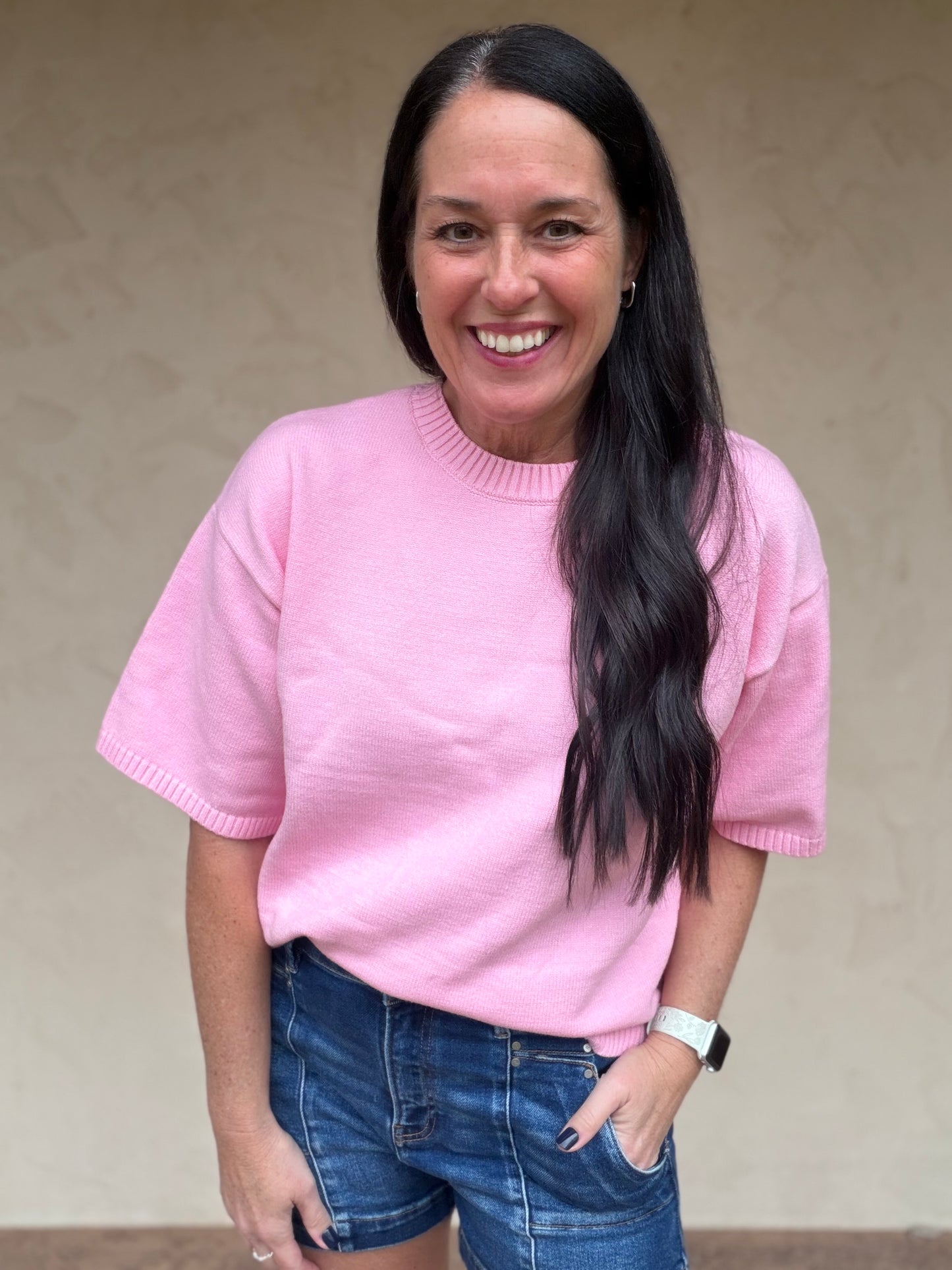 Spring Sweater, Pink