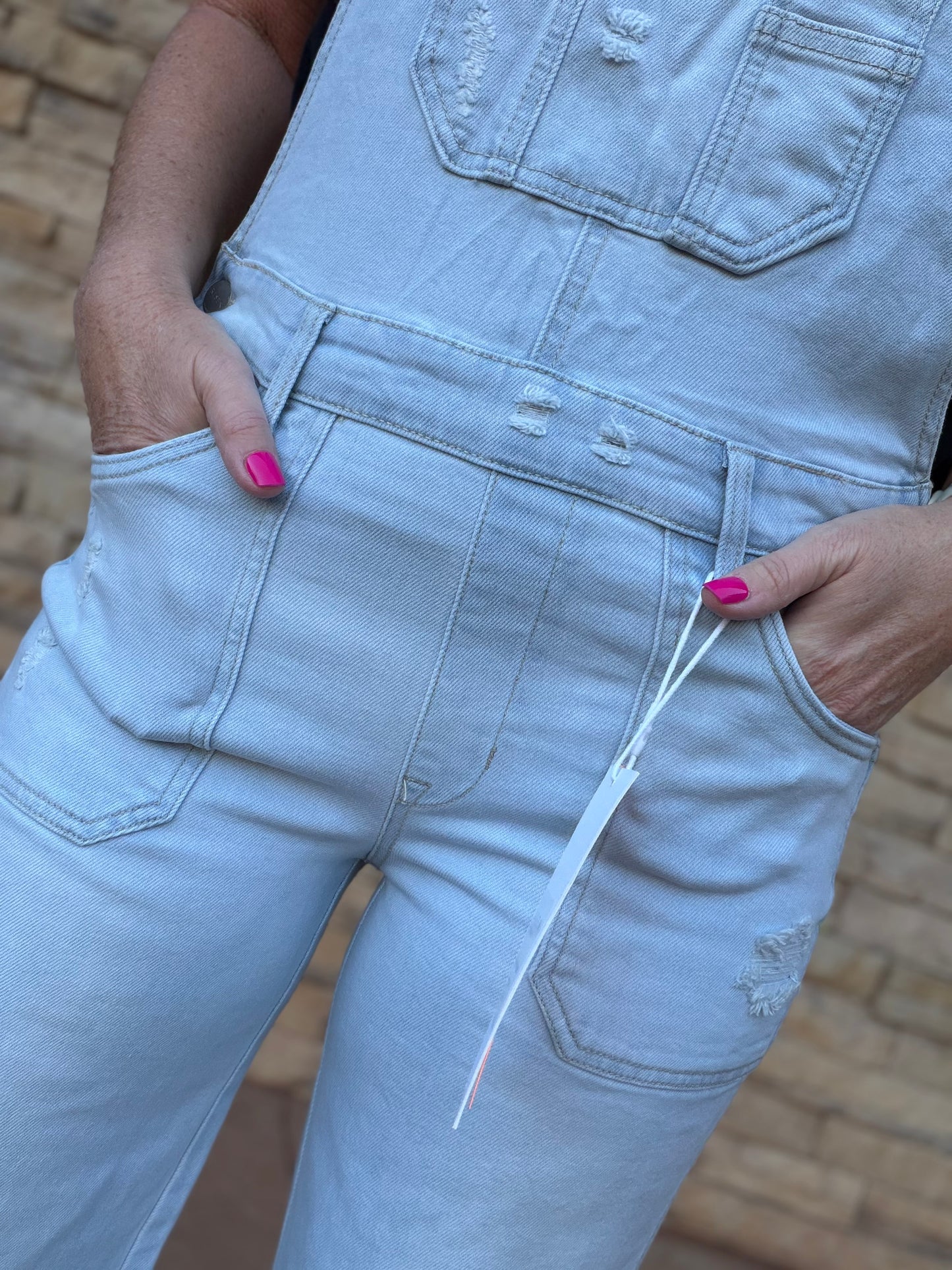 Risen Overalls, Light Blue