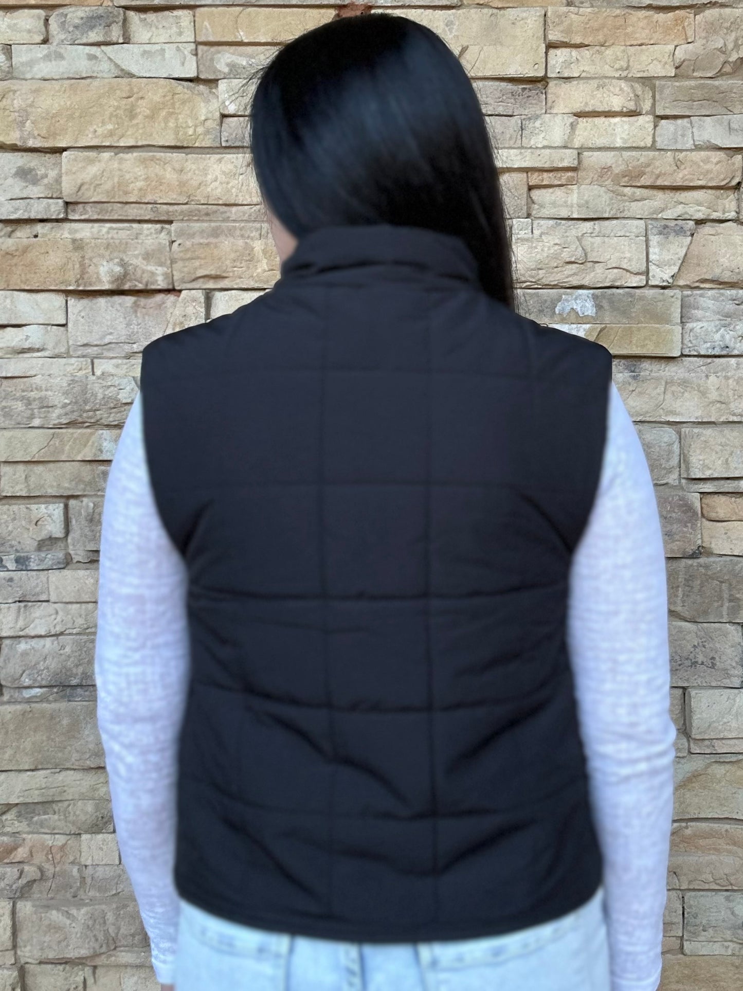 Puffer Vest, Black