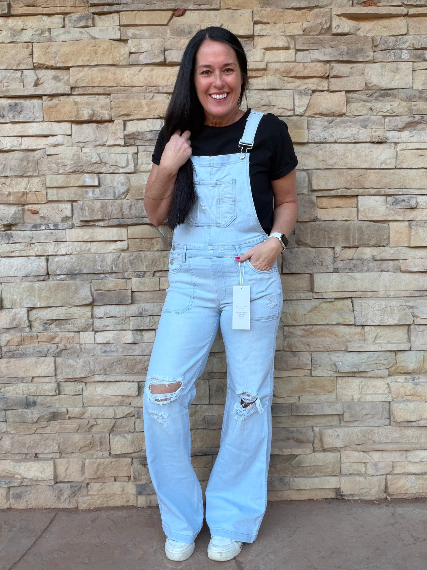 Risen Overalls, Light Blue