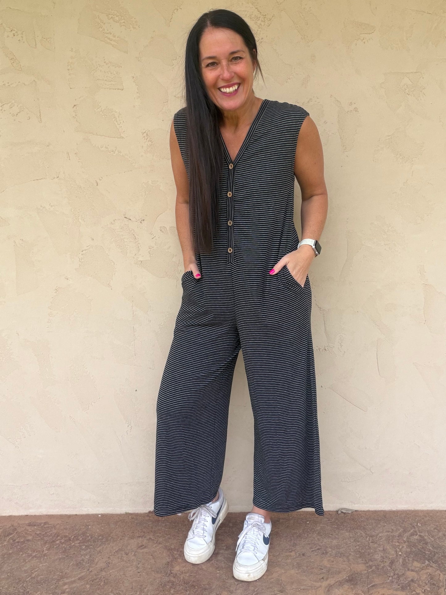 Black Striped Jumper