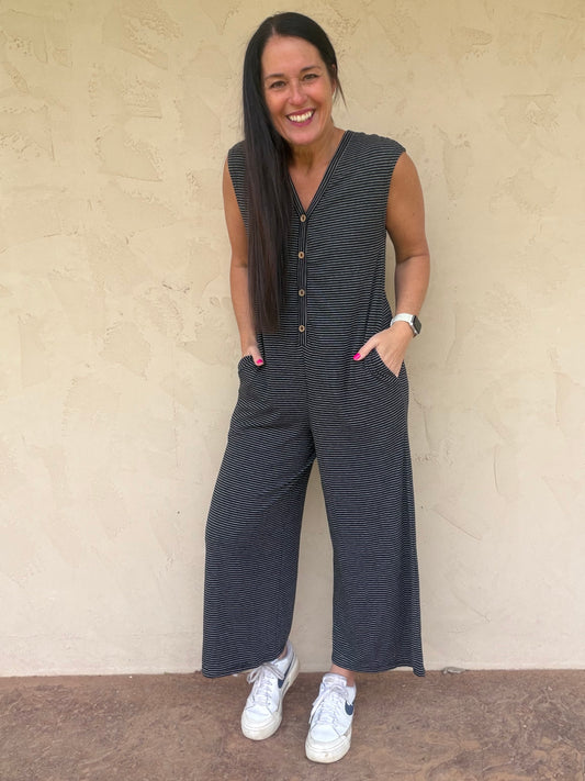 Black Striped Jumper