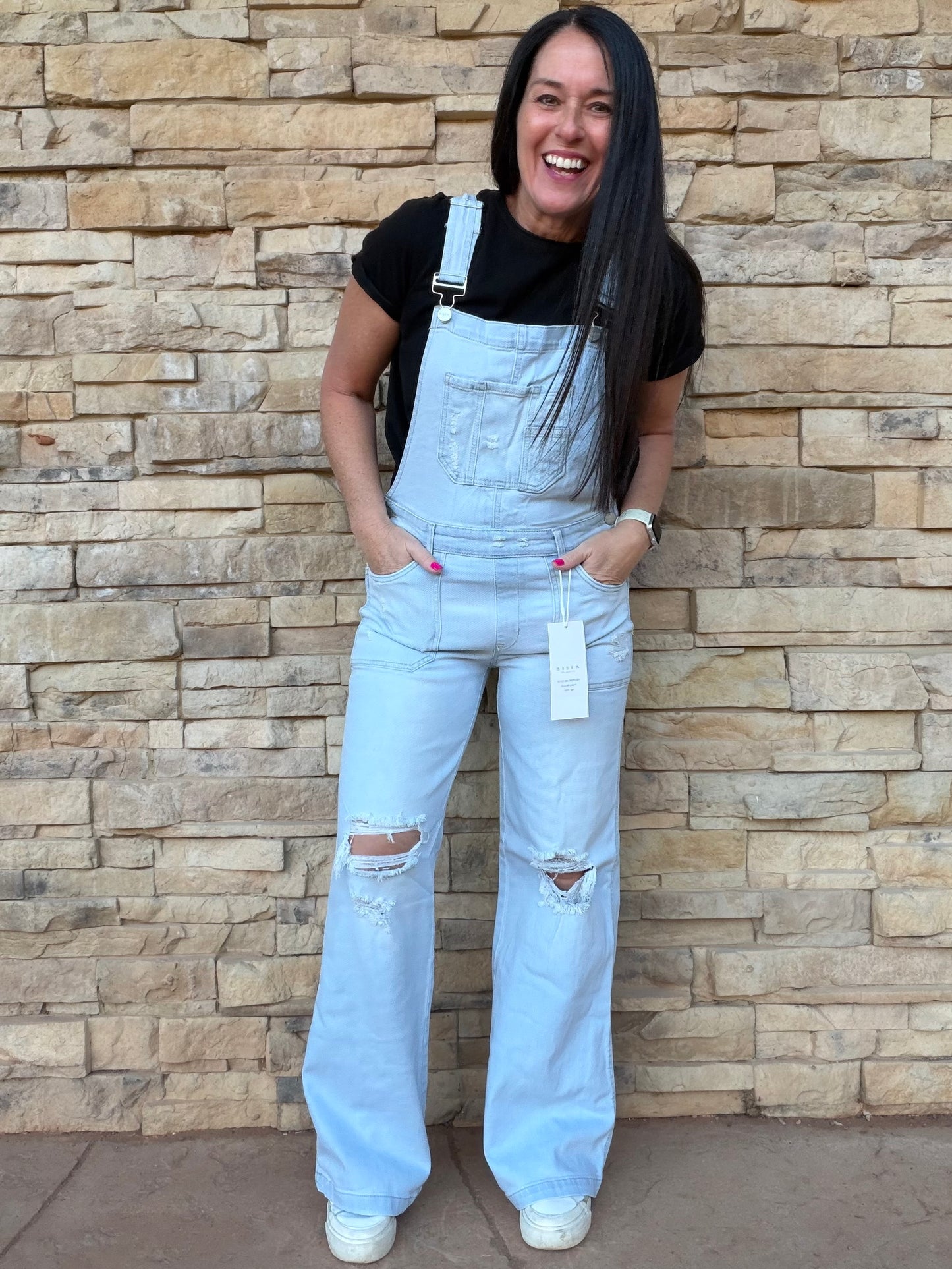 Risen Overalls, Light Blue