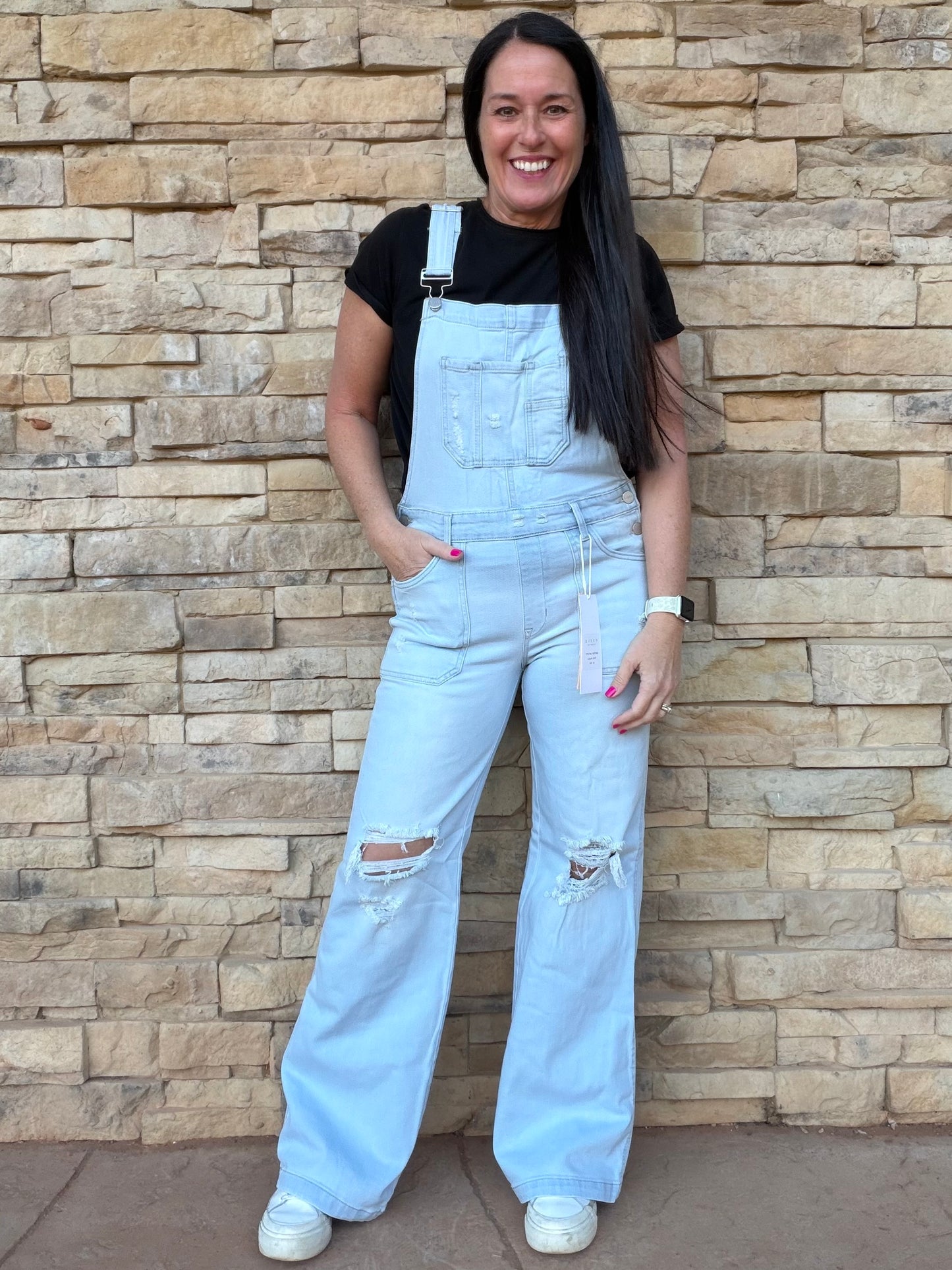 Risen Overalls, Light Blue