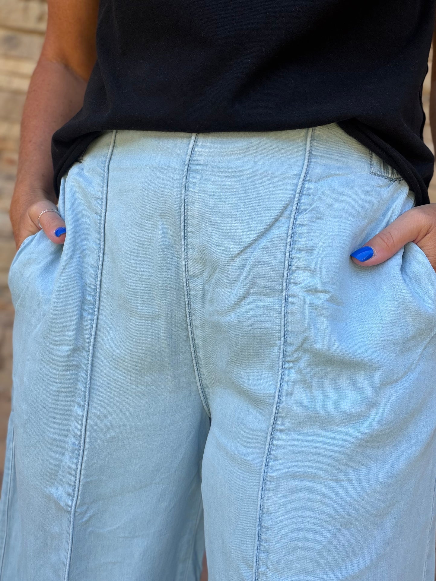 Tulip Pants, Light Denim