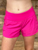 Rae Mode Athletic Shorts, Hot Pink