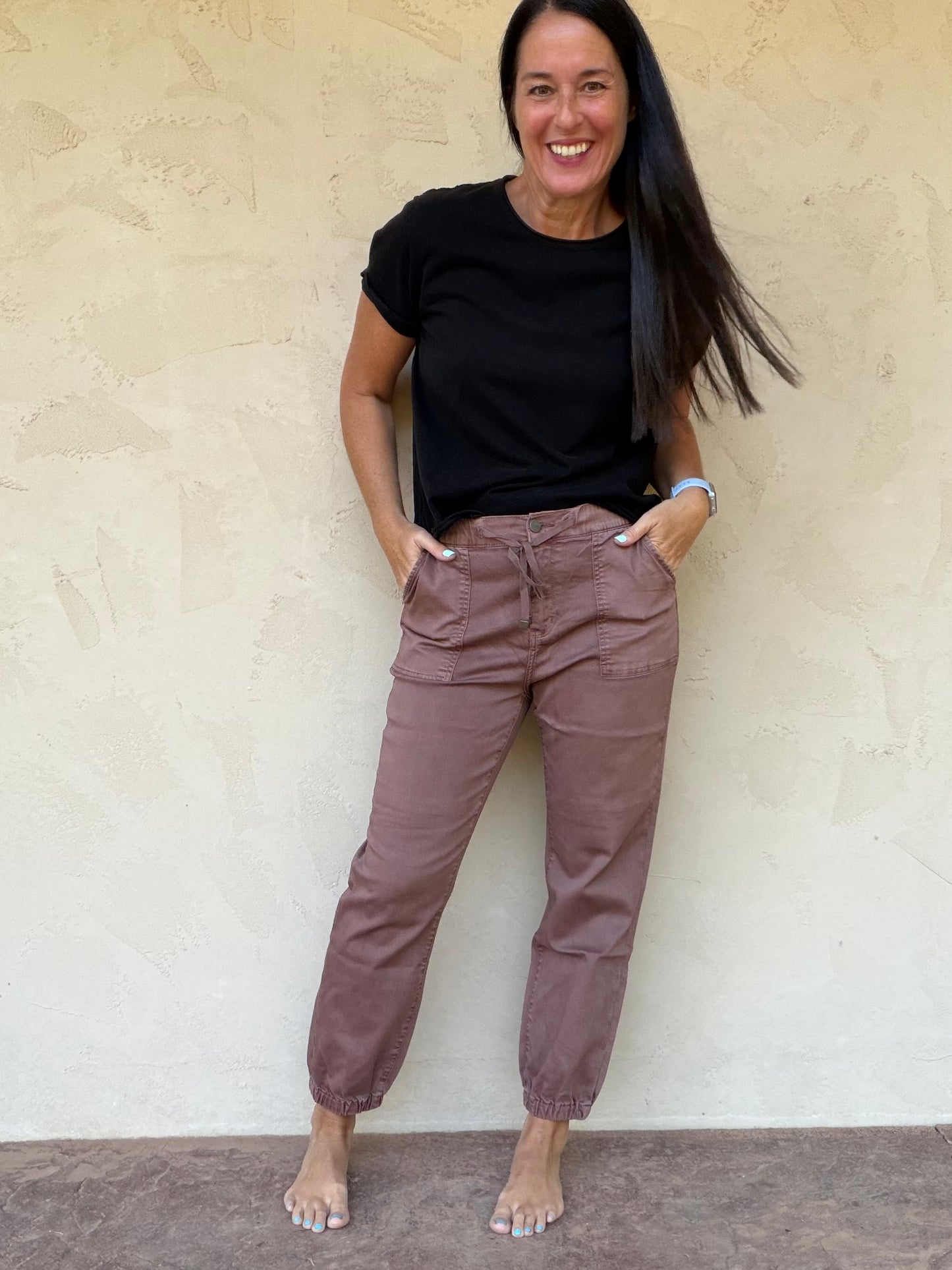 Mica Demin Jogger, Cocoa