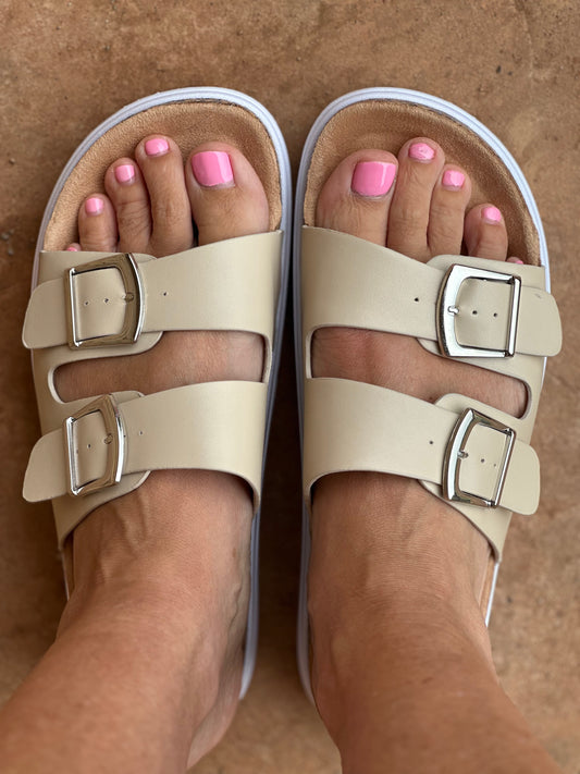 Wild Diva Joonie Sandal, Natural