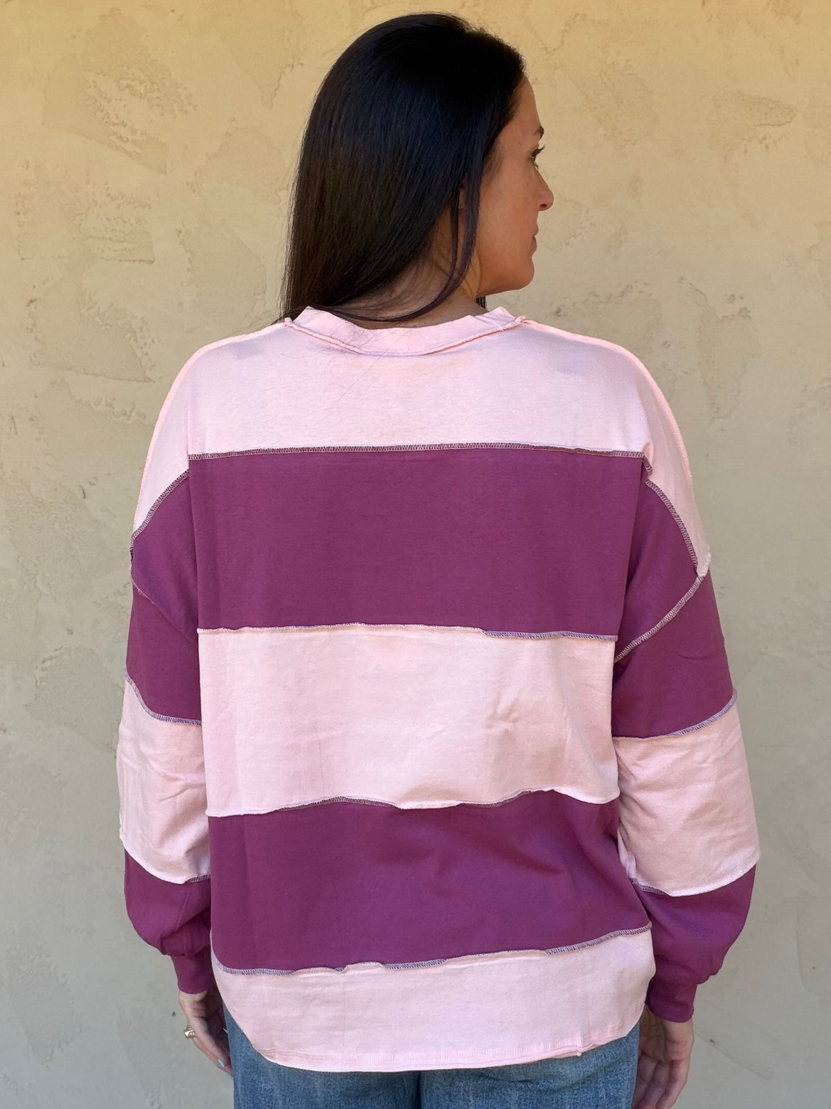 Oversized Colorblock Pullover