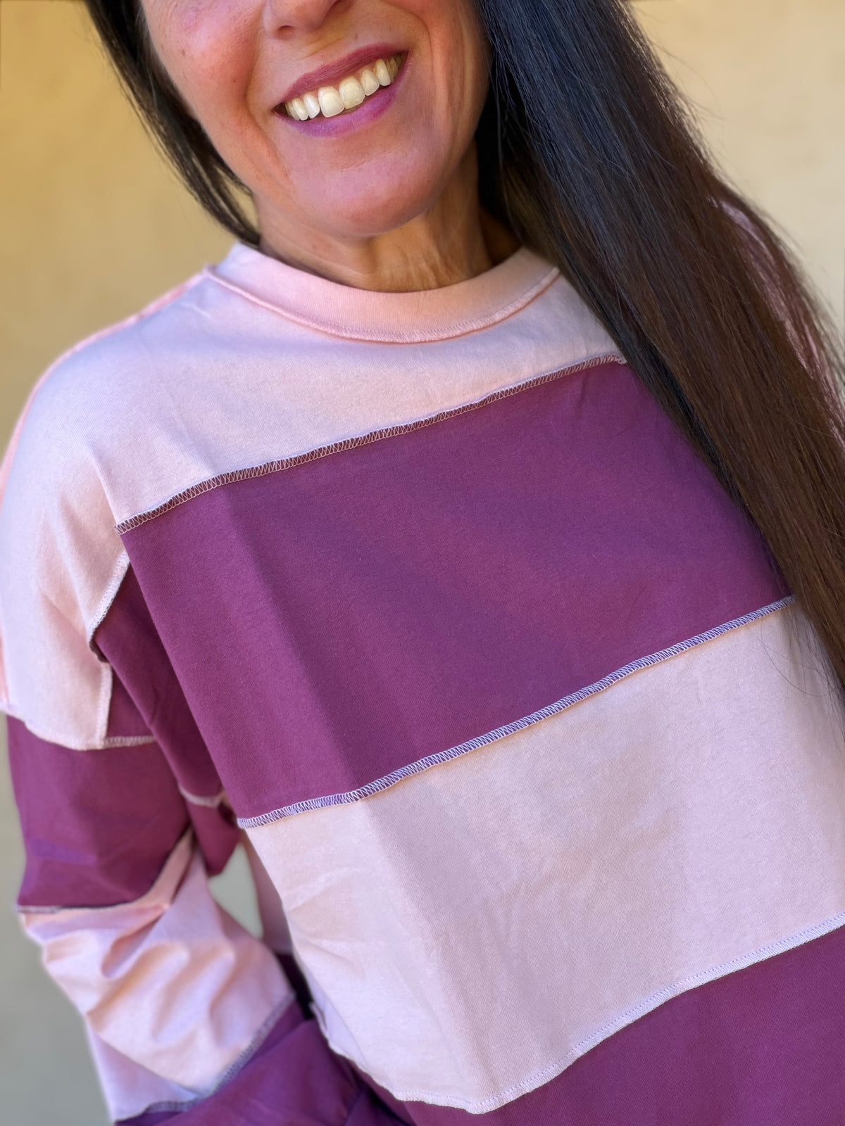 Oversized Colorblock Pullover