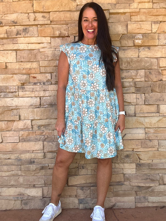 Blue Daisies Dress