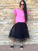 Black Tulle Skirt