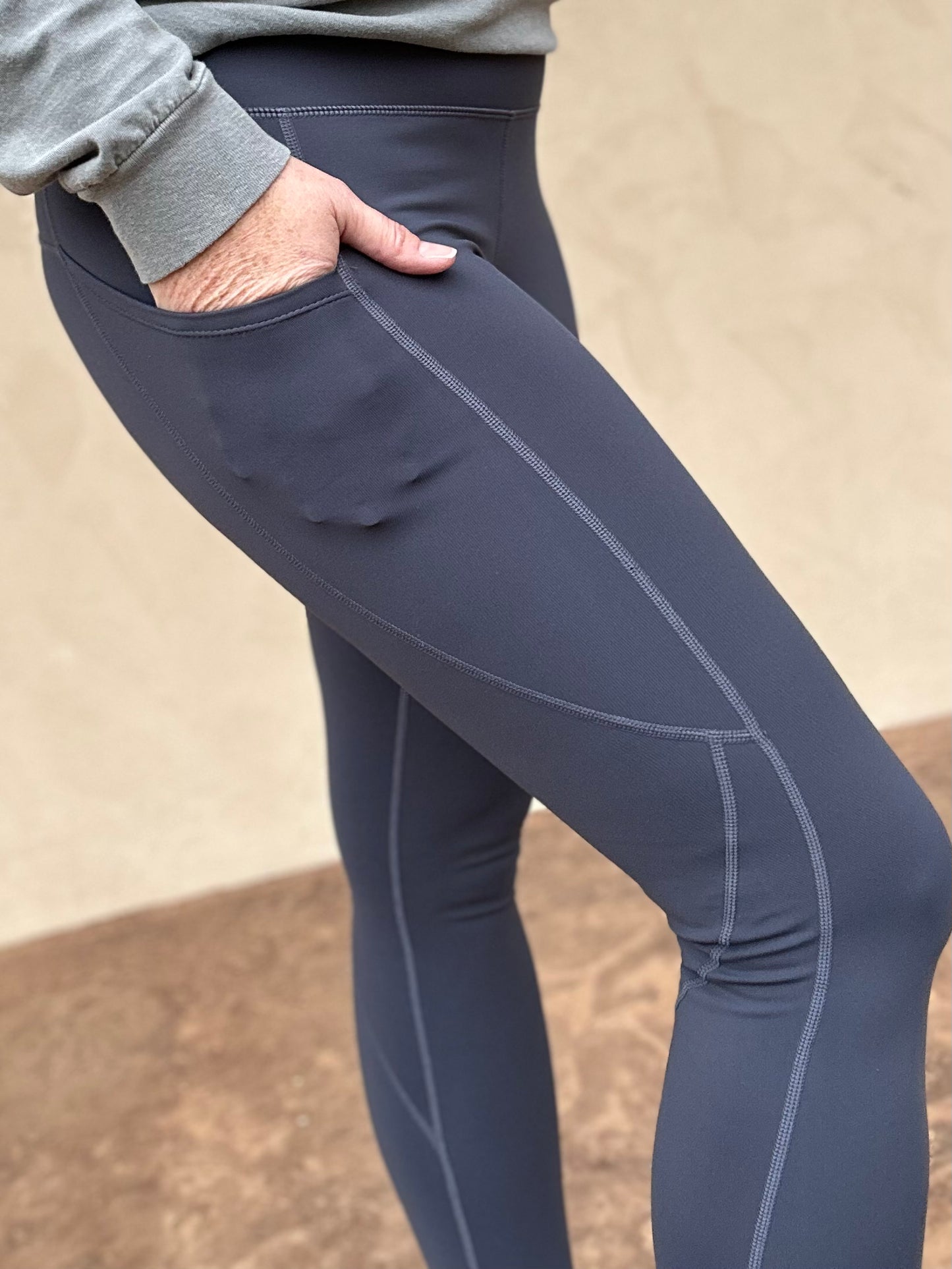 Mono B Essential Leggings, Navy