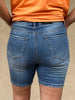 Risen Button Fly Mid Thigh Shorts